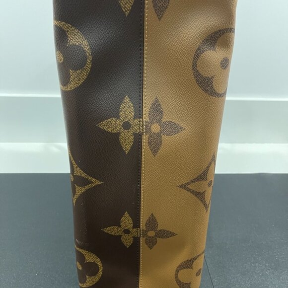 Louis Vuitton Monogram Reverse On The Go GM Shoulder Tote (127664-2) - Picture 9 of 15